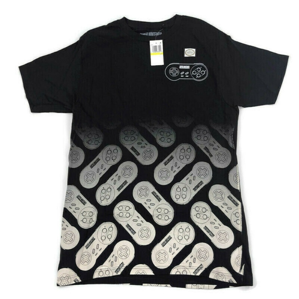 Super Nintendo Mens Graphic T Shirt Controller